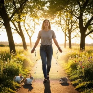 Femme TCA libérée hyperphagie chaînes chemin au soleil