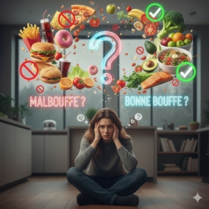 Femme malbouffe bonne-bouffe- régime hypnose perte de poids