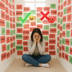 femme au régime aliments interdit autorisés hyperphagie TCA hypnose