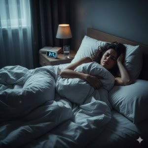 woman, agitated, sleep, night, 3 am, nightmare