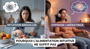 femme alimentation intuitive brouillée et hypnose libératrice pour TCA