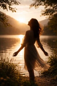 femme apaisée libérée grâce à hypnose