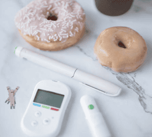 donuts et stylo pour insuline