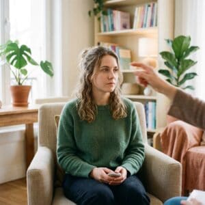 femme en séance d'hypnose 