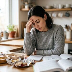 femme prise de tête alimentation intuitive