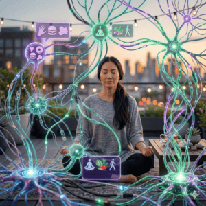 chemins neuronaux et automatismes inconscients femme hypnose