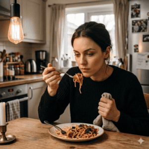 femme qui mange par ennui