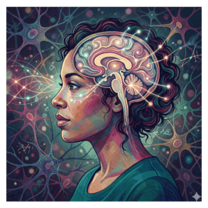 cerveau et mécanismes inconscients dessin femme