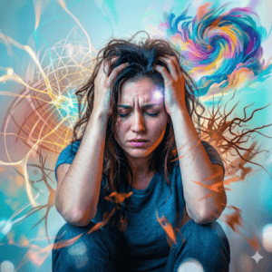 insuffisante de sérotonine et dopamine ,  instabilité de l'humeur, impulsivité, difficulté de régulation émotionnelle